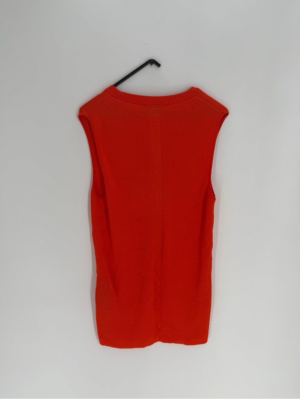 Cos Ribbed Knit Tank Top In Orange Red - Picture 7 of 7